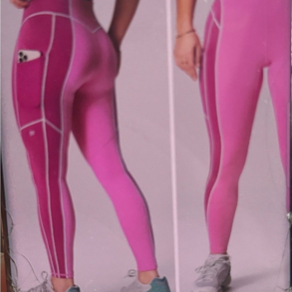 Fabletics Pink Women's Leggings with Pocket